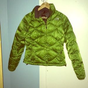 Cute green North Face jacket